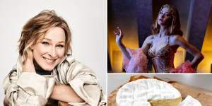 Clockwise from main:Leigh Sales;Porcelain Alice;indulge in French cheese at the Bastille Festival.