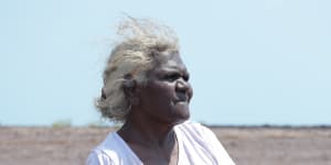 Senior Jikilaruwu elder Molly Munkara opposes the Barossa pipeline:“This will impact our spirituality and destroy our health,our home and our lives. ”