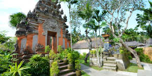 The temple onsite at Jimbaran Puri.