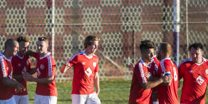 Canberra thrash Cooma 7-2 with final five goals coming after red card