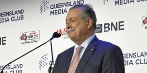 Andrew Liveris says Brisbane 2032’s branding will be key to the Games’ success.