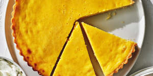 Adam Liaw’s lemon tart.