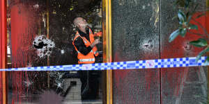 Protesters targeted the US consulate office in Melbourne.