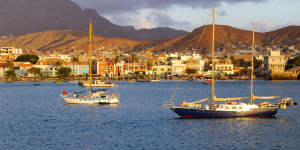 Cape Verde,Sao Vicente Island,Mindelo Bay.