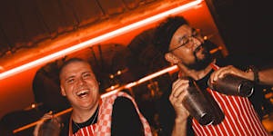 Bartenders at Herbs Taverne,the new CBD bar from Mucho Hospitality.