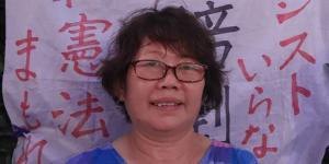 University professor Yuriko Saito."If every prime minister can change their understanding of the constitution they can do anything,"she said.