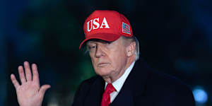 President Donald Trump said he intended to refile the $US10 billion ($14.1 billion lawsuit) against News Corp.