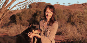 Anika on her family’s sheep farm in the far west of NSW.