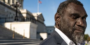Ishmael Toroama,the president of the Autonomous Region of Bougainville,during a recent visit to Washington.