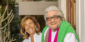 Peter Weiss and his wife,Doris,at their Palm Beach home in 2019. 
