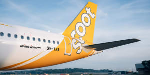 The flight operated by Scoot,Singapore Airlines’ budget carrier,was delayed by eight hours.