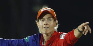 Meg Lanning in charge of the Delhi Capitals in the WPL final on Sunday in Mumbai.