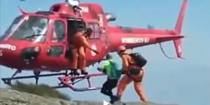 No mountain too high for organ transplant recipient picked up by helicopter