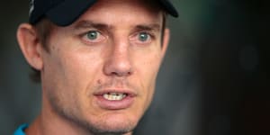 Sacrificial lamb:one-time head coach heir apparent Stephen Larkham may be the man to pay for the Wallabies'horror run.