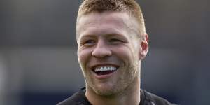 Collingwood’s coach says Magpies star Jordan De Goey is happier and fitter than he has seen him.