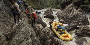 Rafting the Franklin,you’re hemmed into another world