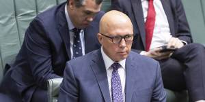 Opposition Leader Peter Dutton used his first question in parliament to tie migration to inflation. 