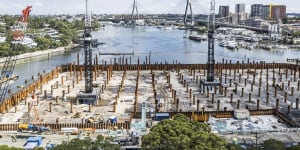 The new building takes up a two hectare section of Blackwattle Bay in Sydney’s inner west.