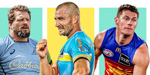 James Slipper,Kieran Foran and Dayne Zorko composite