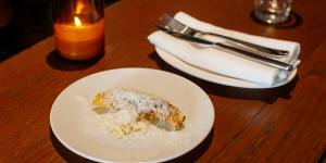 The corn ribs are a signature dish at Firepop,where they feature hand-churned yoghurt butter. 