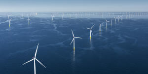 he federal government has selected sites for the first wind farms off the Gippsland coast. The projects could one day resemble this Danish wind farm.