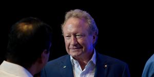 Andrew Forrest at the 2022 Fortescue Metals Group AGM in Perth,22 November 2022.