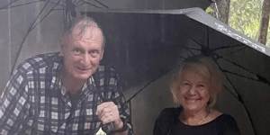 Mark and Judy Evans reached their 30th anniversary of owning Paronella Park during the floods.
