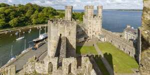 Caernarfon Castle is one of the medieval wonders of Wales.