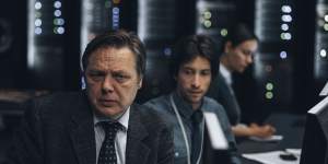Shaun Dooley (left) portrays former subpostmaster and union representative Michael Rudkin,who accidentally discovered the central fault with Horizon while visiting Fujitsu’s headquarters.