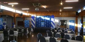 Zak Kirkup’s campaign function at the Dudley Park Bowling and Recreation Club earlier in the night.