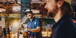 General manager Joel Ridzuan of 7th Day Brewery in Brookvale on Saturday.