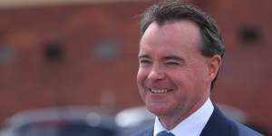 Michael O’Brien outside the Caulfield Racecourse on Saturday after being re-endorsed.