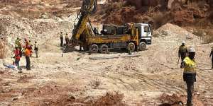 Toubani Resources drilling at its Kobada gold project in Mali. 