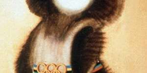 Misha Bear,mascot of the 1980 Moscow Olympic Games.