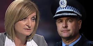 Former senior NSW police officers Pamela Young and Mick Willing.