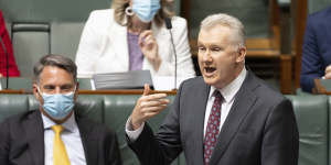 Employment and Workplace Relations Minister Tony Burke (right) is calling his plan a “better pay” law. 