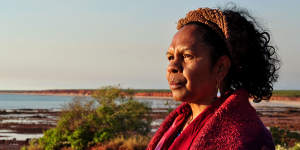 Dr Anne Poelina,Nyikina Warrwa traditional custodian,from Fitzroy River.