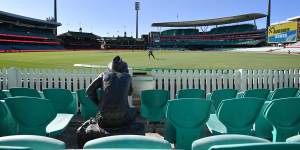 The first ODI between Australia and New Zealand was played behind closed doors at the SCG before the series was abandoned due to coronavirus restrictions.
