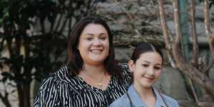 Rebecca King and her daughter daughter Maddy.