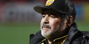 Diego Maradona,arguably soccer’s greatest player