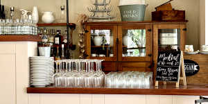 Laggan Pantry has rustic charm.