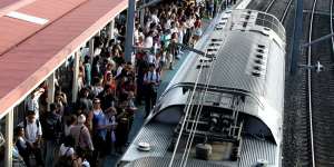 Crowding has worsened significantly on Sydney's trains over the past year.