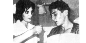 Stowaway Brian Robson is fed soup by Nurse Betty Bjornson in Los Angeles Central Receiving Hospital. 