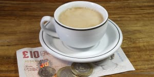 While diners in the UK would often leave their change as a tip,service charges are now commonly added to bills.