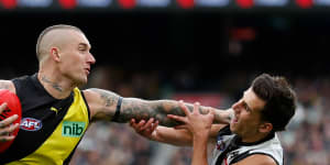 Dustin Martin is back against the Magpies.