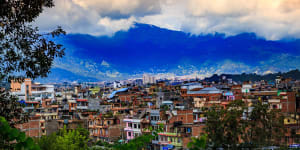 Kathmandu,the capital of Nepal.