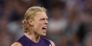 Back on the winner’s list:Hayden Young and the Dockers have ended a three-game losing skid.