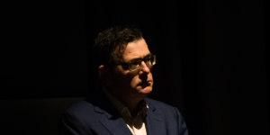 Daniel Andrews at his press conference on August 14.