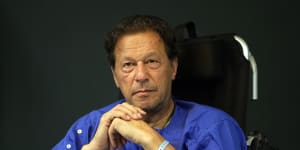 Former Pakistani prime minister Imran Khan in November 2022.