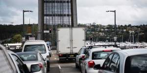 The Spit Bridge is part of one of Sydney's most notorious traffic snarls. 
